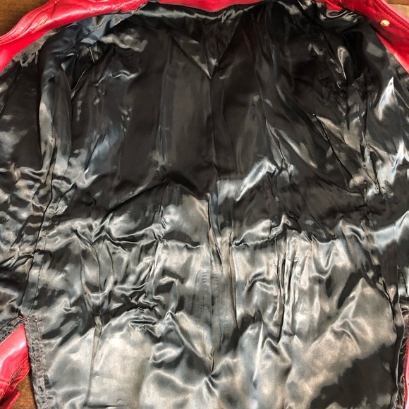 Vintage Red Leather Jacket - Picture 13 of 16